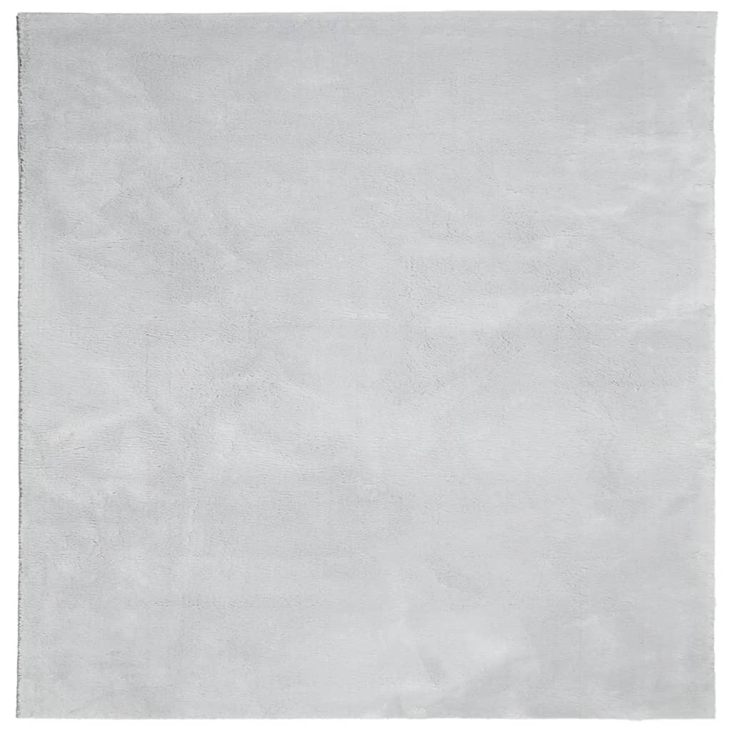 Teppich HUARTE Kurzflor Weich und Waschbar Anthrazit 60x110 cm