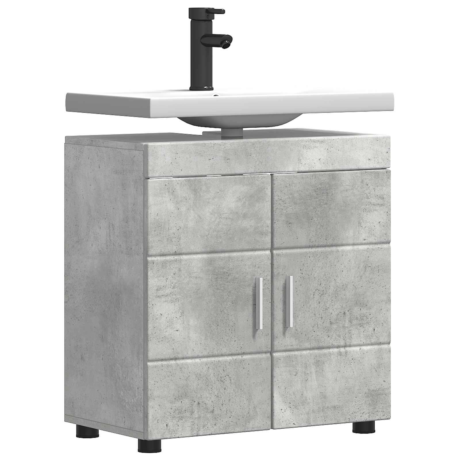Badezimmermöbel-Set TULUM 2 pcs Weiß 60 x 34 x 63 cm