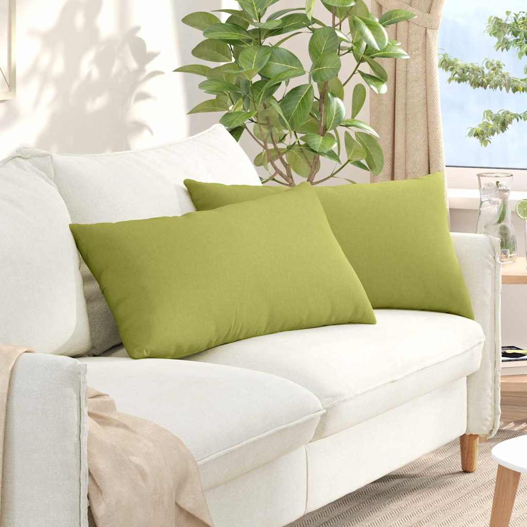 Sofakissen 2 pcs Hellgrau 50 x 30 cm Stoff