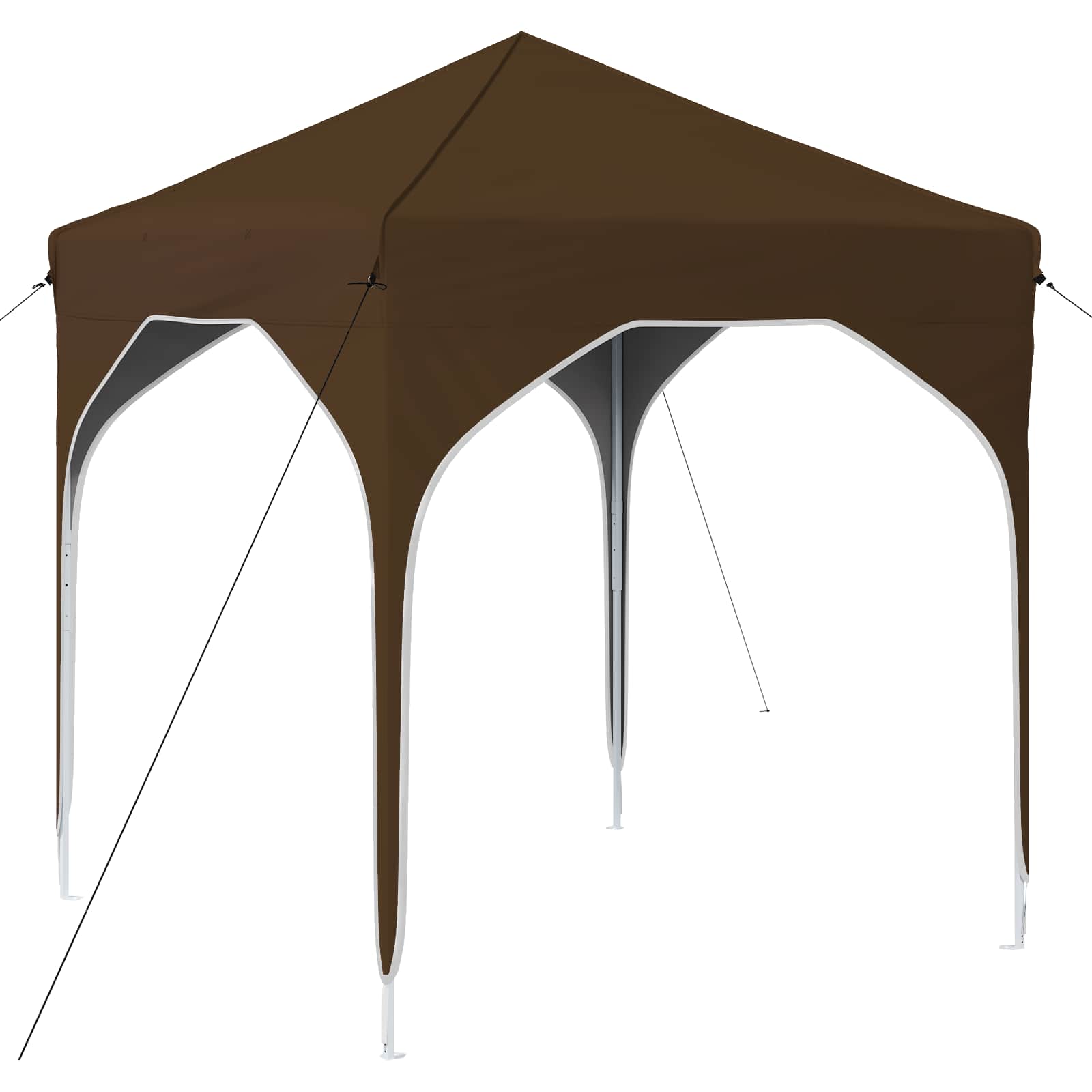 Pop-up Partyzelt 194 x 194 x 245 cm Creme