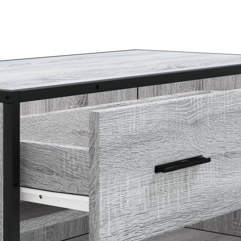 Schuhschrank Schwarz 75x38x97,5 cm Holzwerkstoff Metall