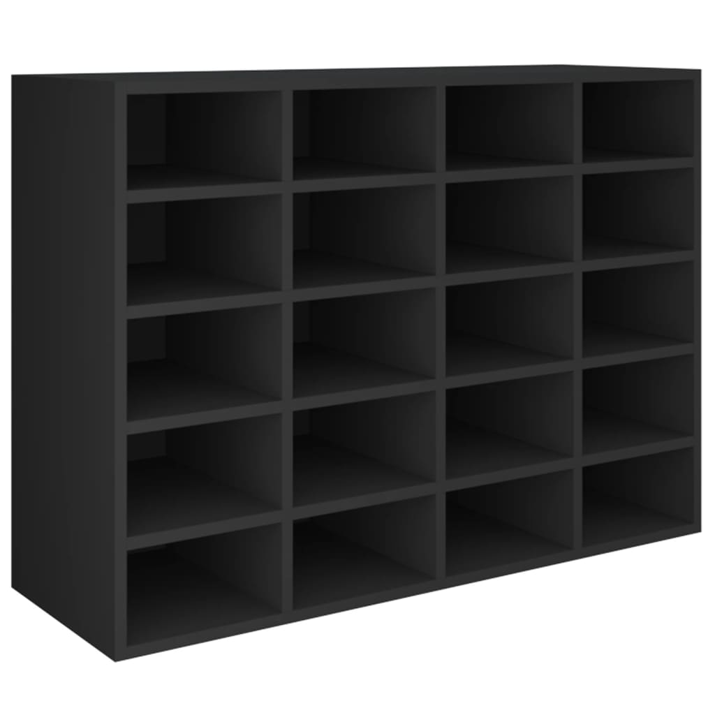 Schuhregal Holzwerkstoff 92x30x67,5 cm Eichen-Optik