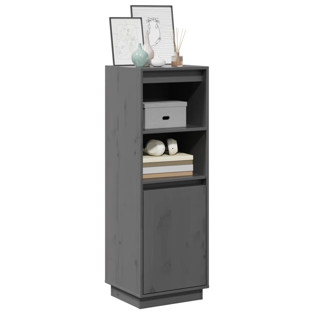 Highboard 37x34x110 cm Massivholz Kiefer