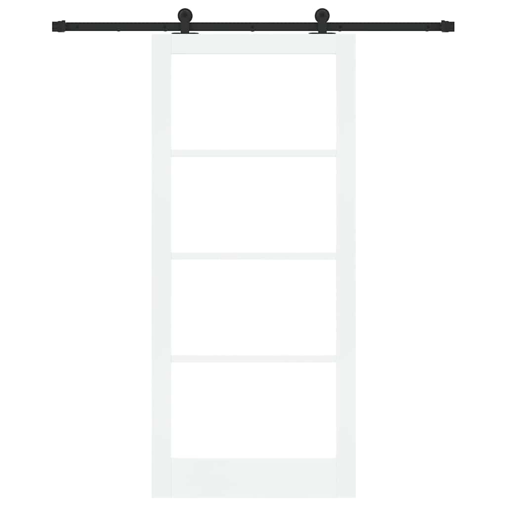 Schiebetür ORKDAL Natürlich und Schwarz 61 x 198,5 cm