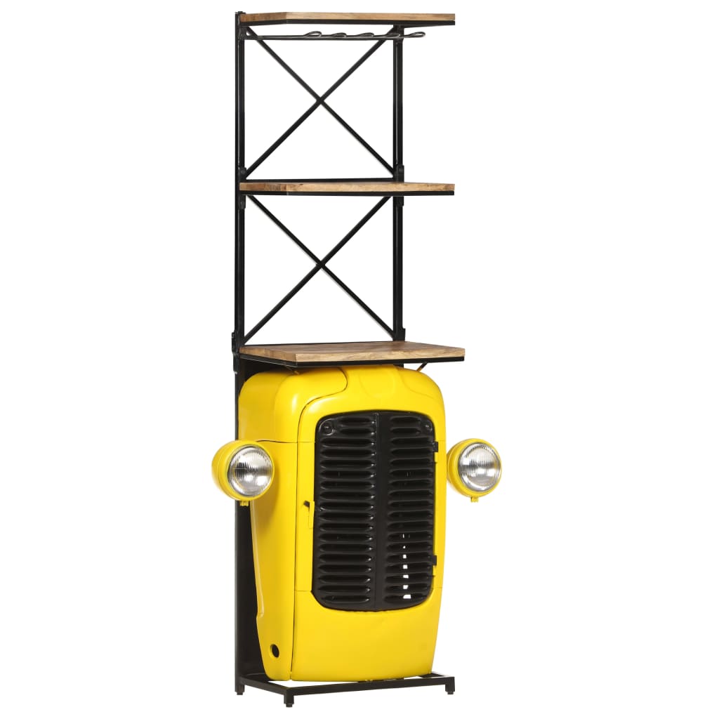 Traktor-Weinschrank 49x31x172 cm Mango Massivholz