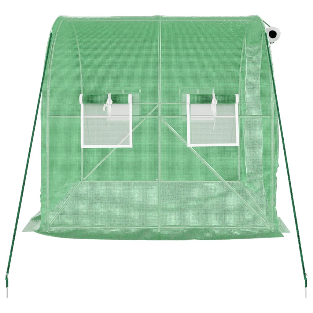 Gewächshaus mit Stahlrahmen Weiß 8 m² 4x2x2 m