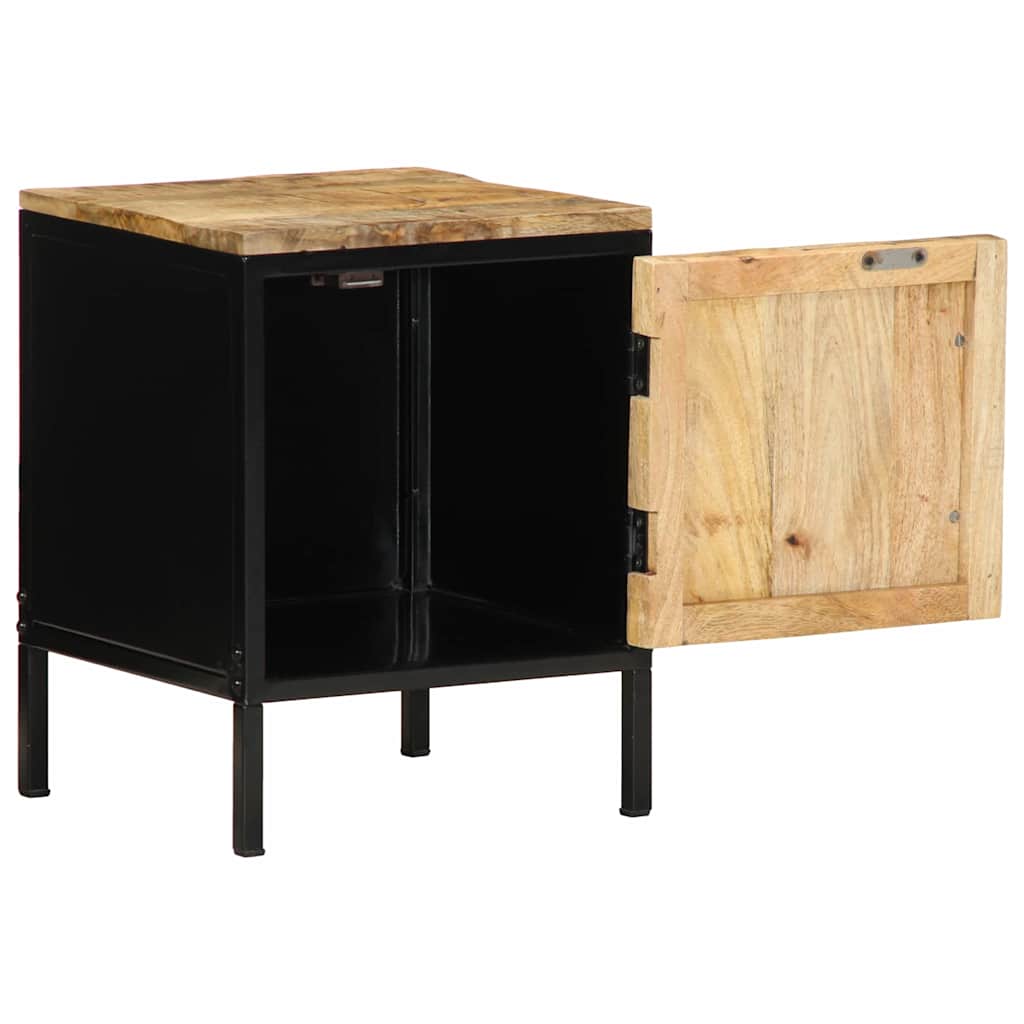 Nachttisch Braun und Schwarz 30 x 30 x 40 cm
