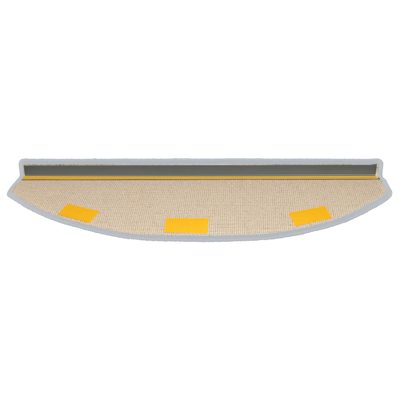 Stufenmatten 15 Stk. 56x17x3 cm Anthrazit Halbrund
