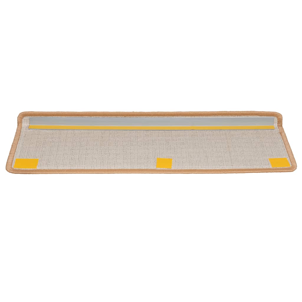 Stufenmatten 15 Stk. 65x21x4 cm Grau Rechteckiger Rand