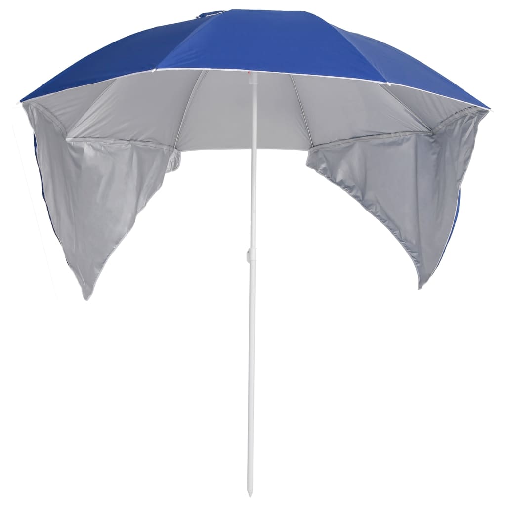 Strandschirm mit Seitenteilen Sandfarbe 215 cm