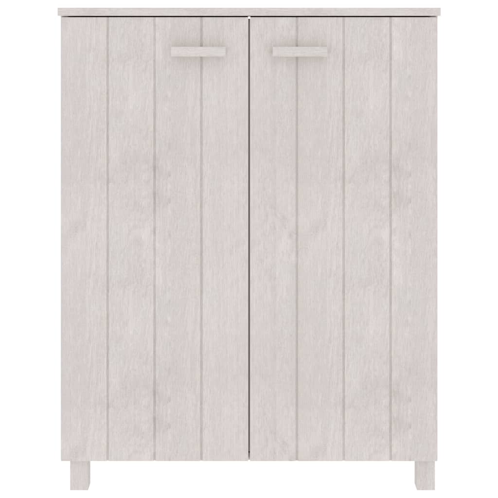 Schuhschrank HAMAR Honigbraun 85x40x108 cm Massivholz Kiefer