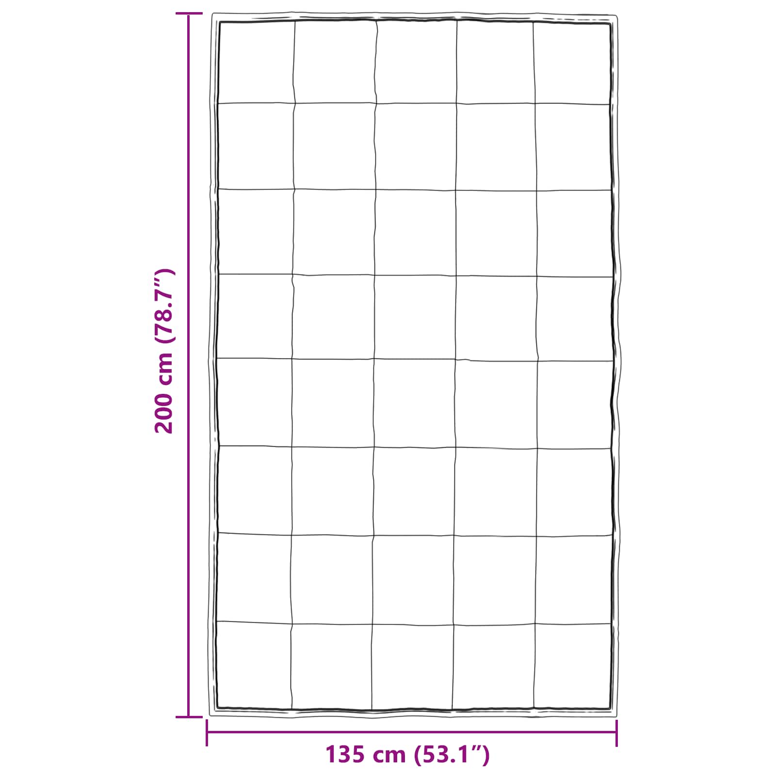 Winterbettdecke Gold 135 x 200 cm Satin und Mikrofaser