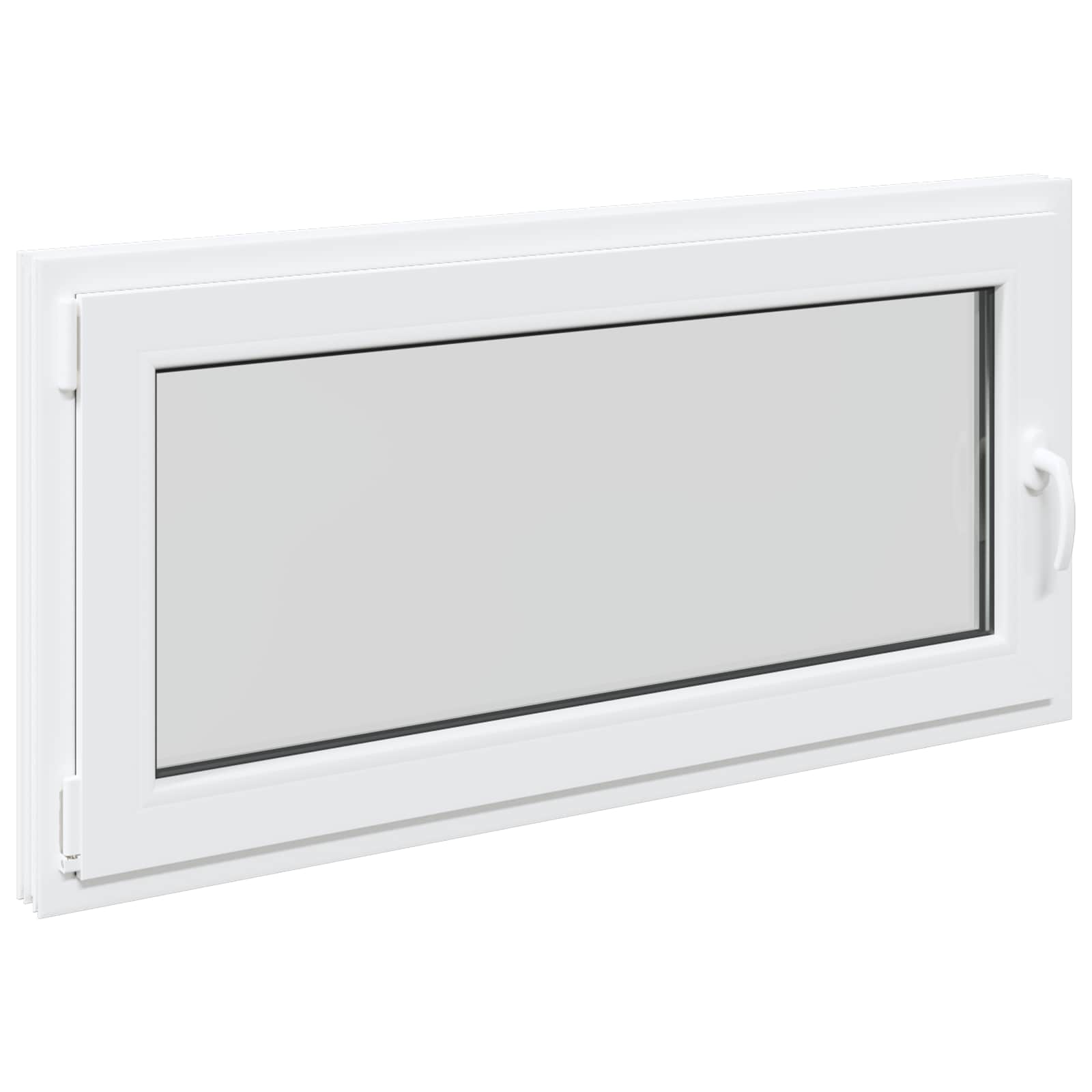 Kellerfenster RISOR 50 x 50 cm PVC und Glas Weiß