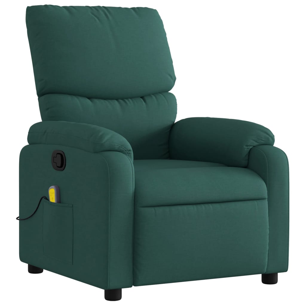 Massage-Relaxsessel, hellgrauer Stoff