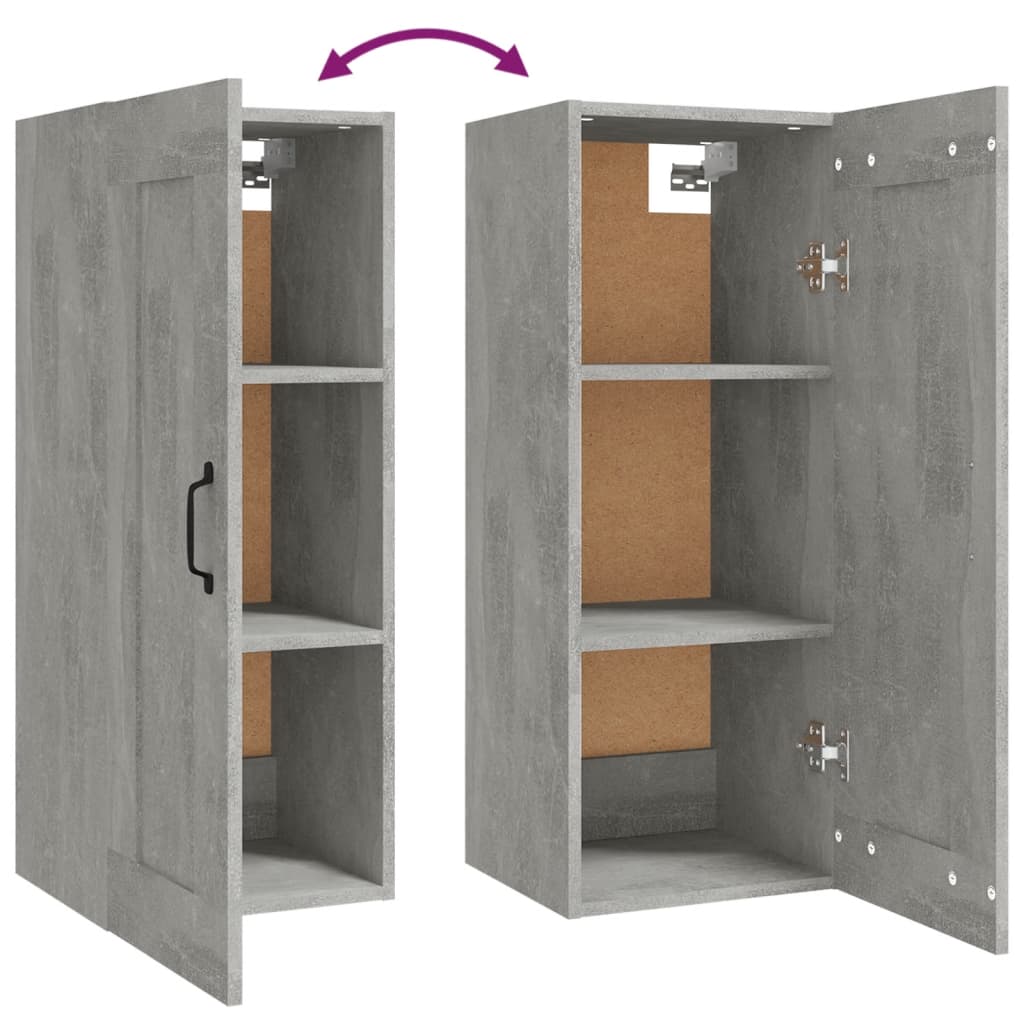 Hängeschrank Weiß 35x34x90 cm Holzwerkstoff