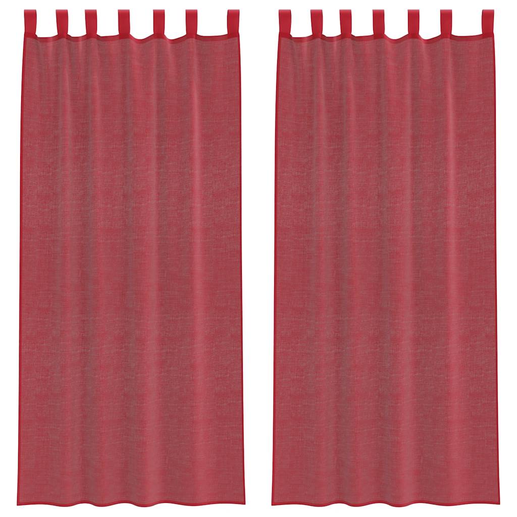 Voile Vorhänge mit Ösen 2 Stk. Apfelgrün 140x140 cm