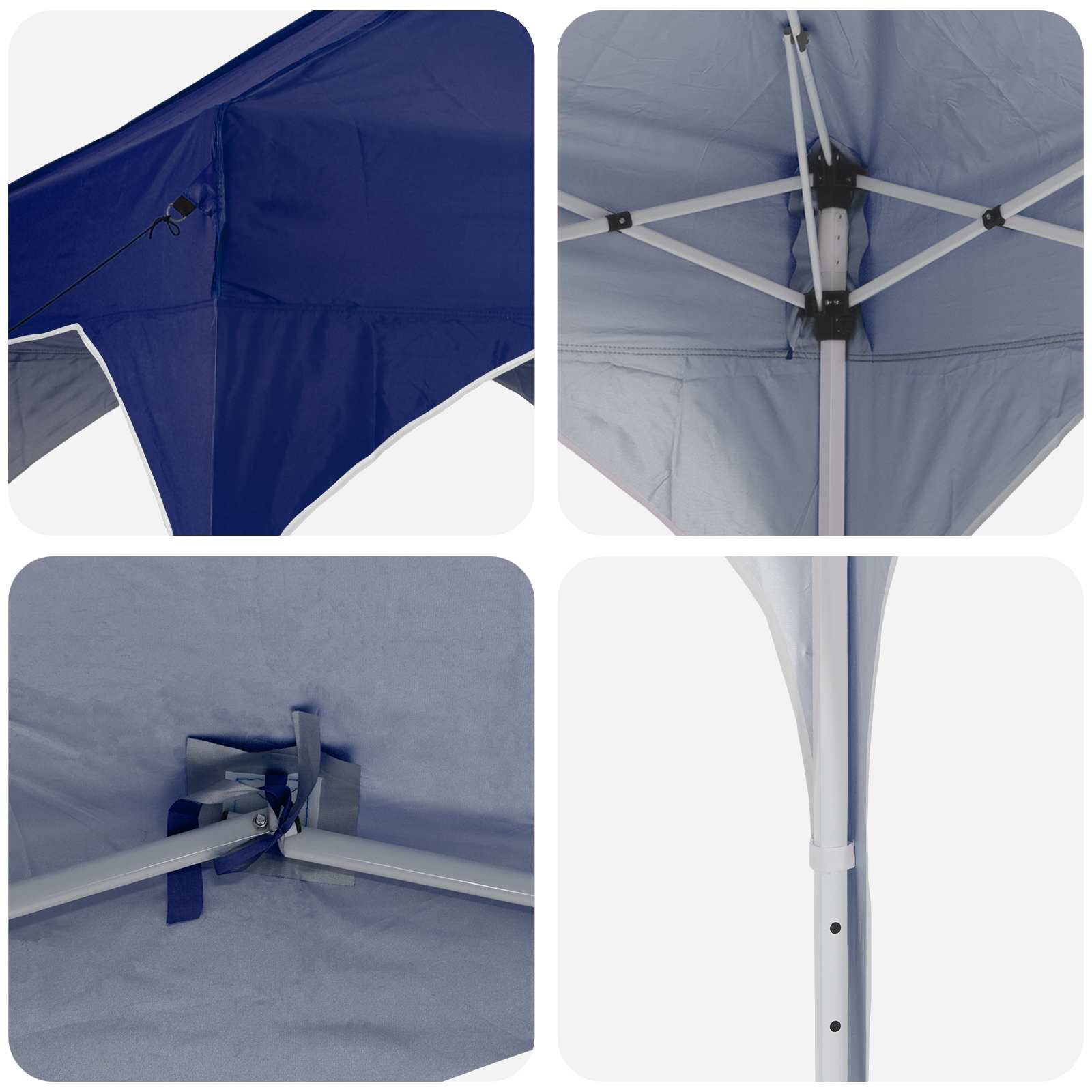 Pop-up Partyzelt 575 x 288 x 245 cm Creme Oxford-Stoff
