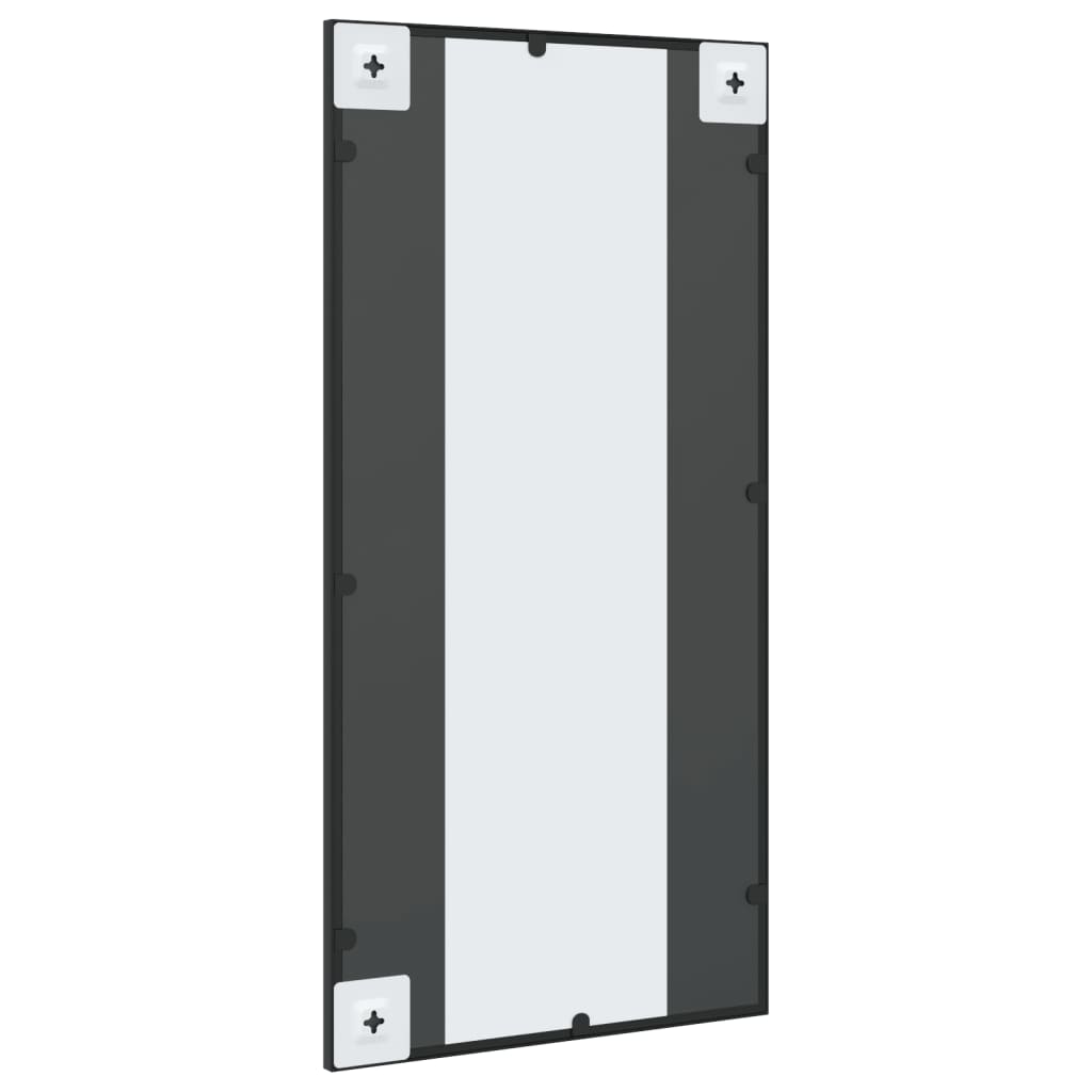 Wandspiegel Schwarz 60x40 cm Metall