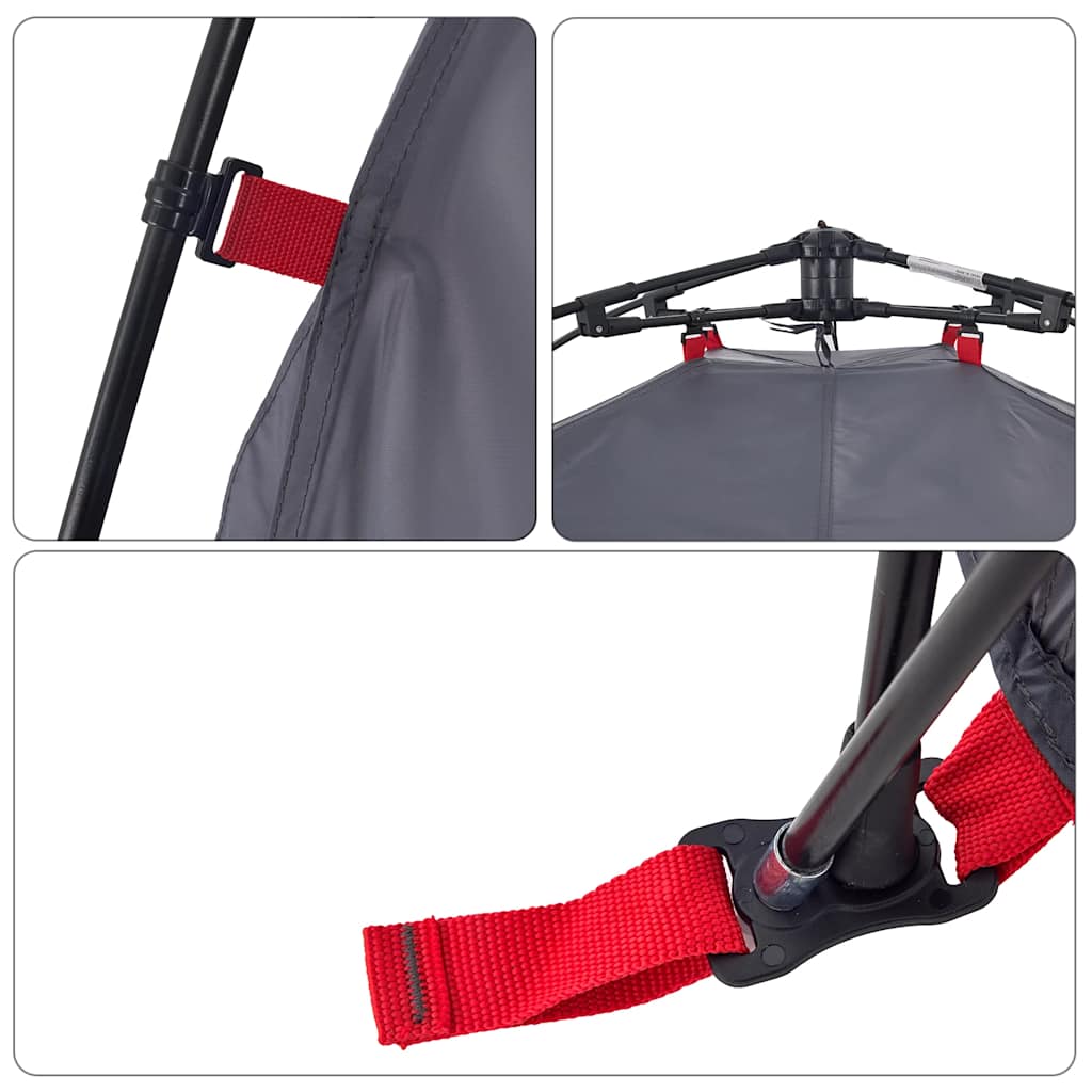 Kuppel-Campingzelt 3 Personen Grün Quick Release