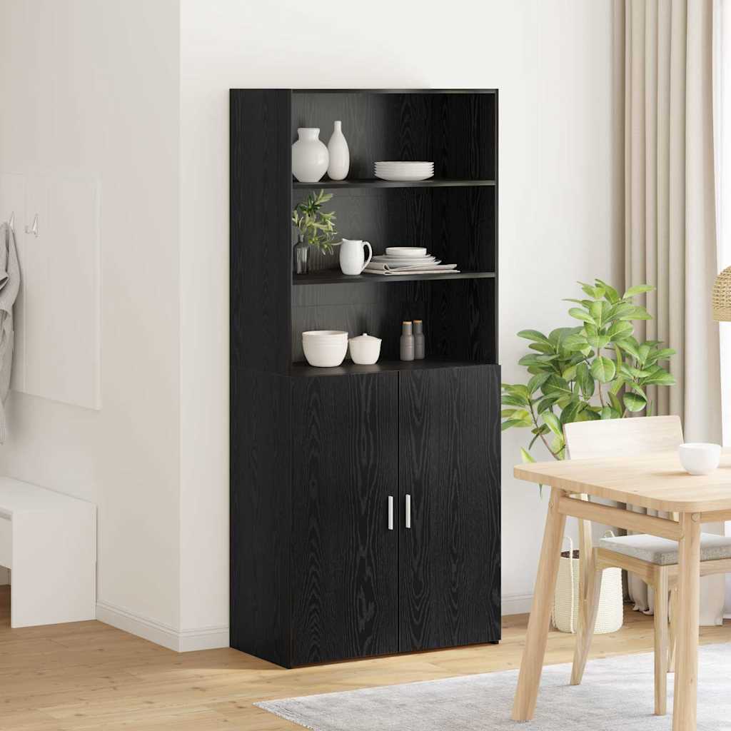 Highboard Altholz 80 x 42,5 x 185 cm Holzwerkstoff