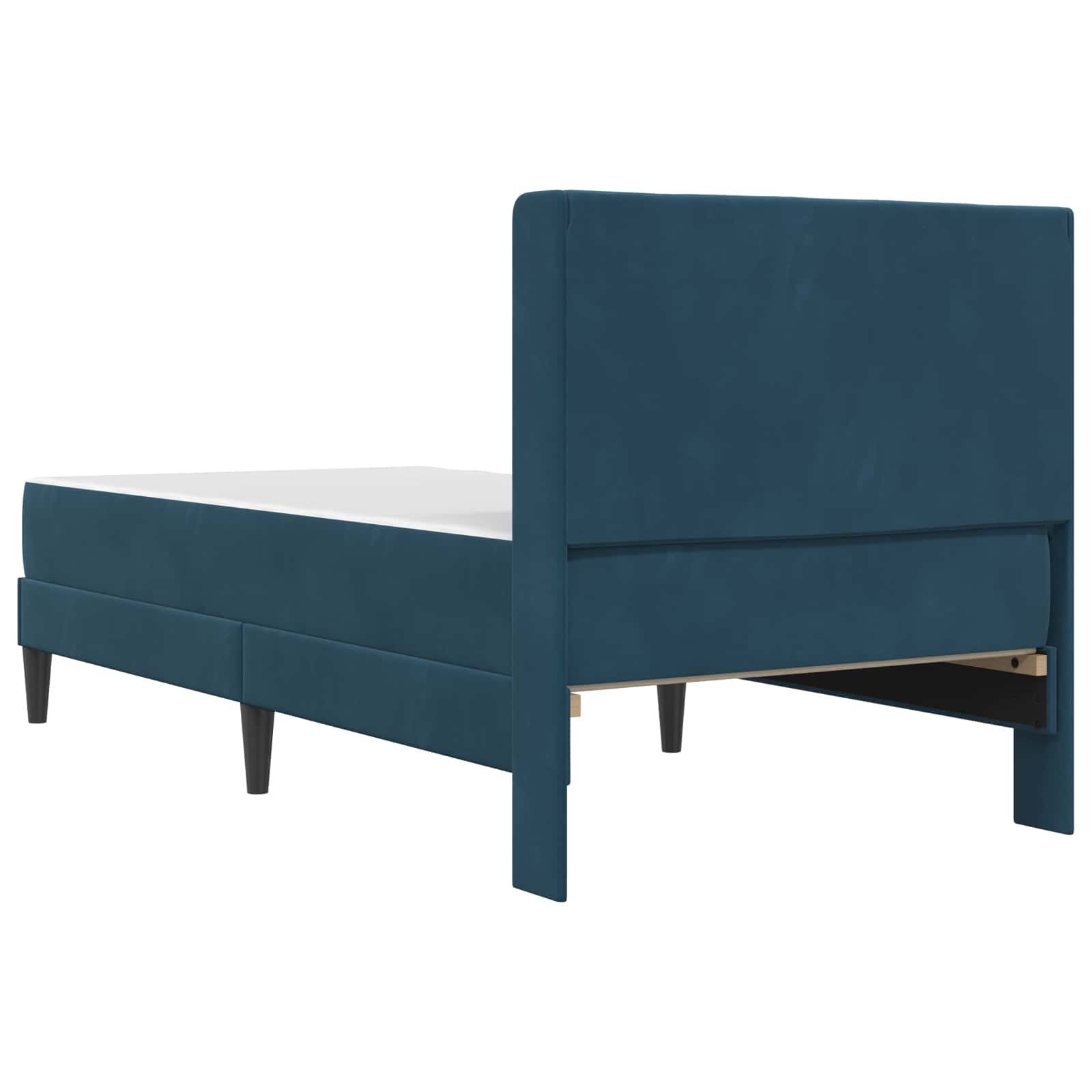 Bettgestell mit Matratze mit Kopfteil Hellgrau 80 x 200 cm Samt