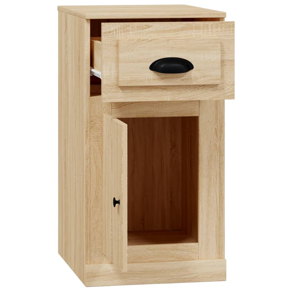 Beistellschrank mit Schublade Weiß 40x50x75 cm Holzwerkstoff