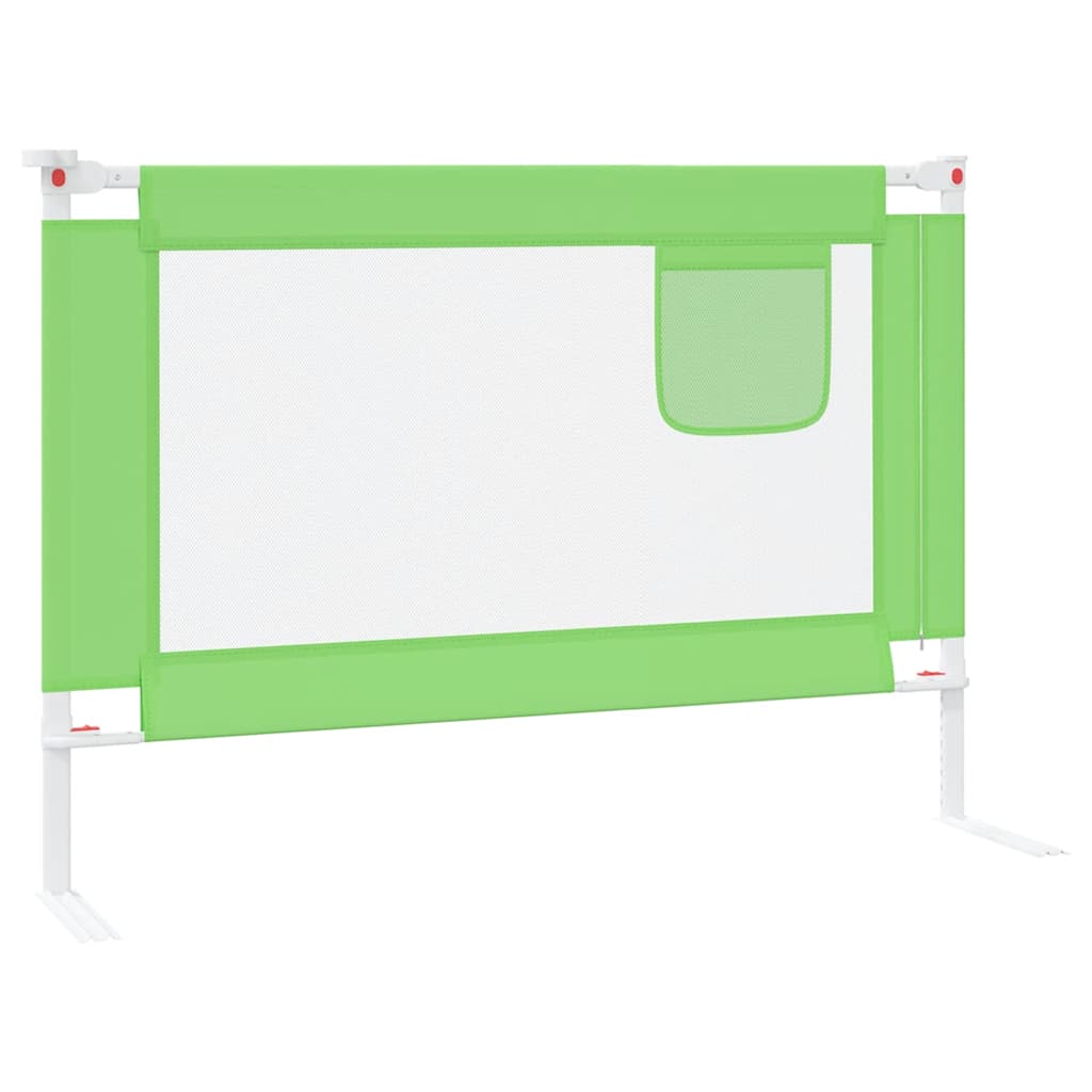 Kleinkind-Bettschutzgitter Grün 90x25 cm Stoff