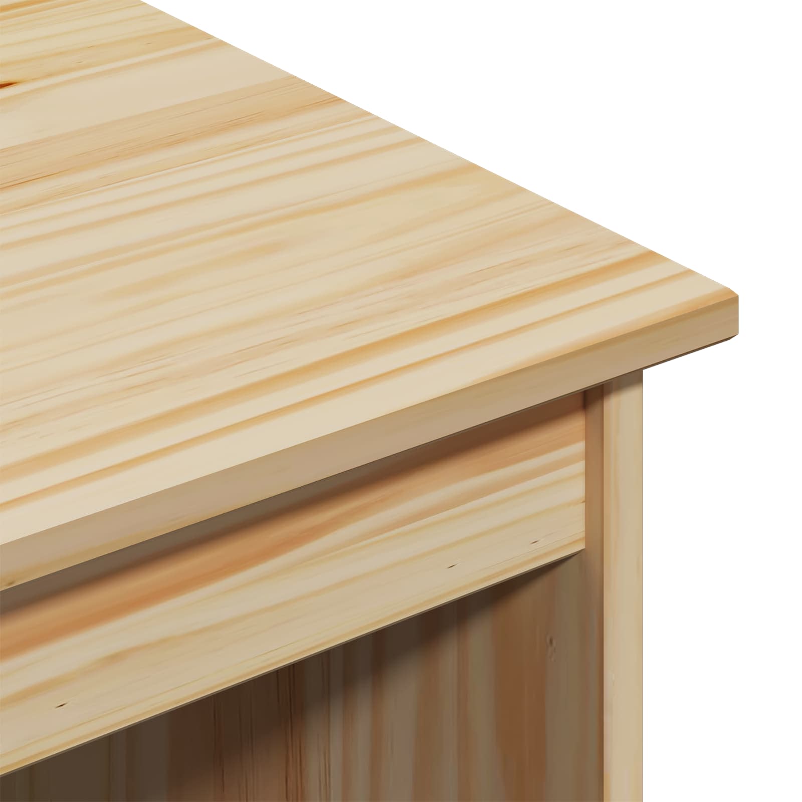 Desk und Rolling Cabinet Set MOSS 2 pcs Honigbraun