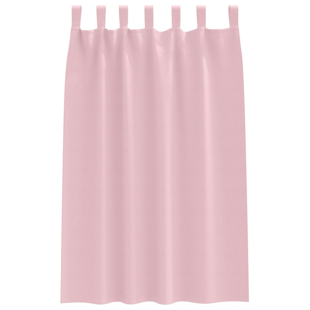 Verdunkelungs-Vorhänge mit Ringen 2 pcs Beige 140 x 140 cm