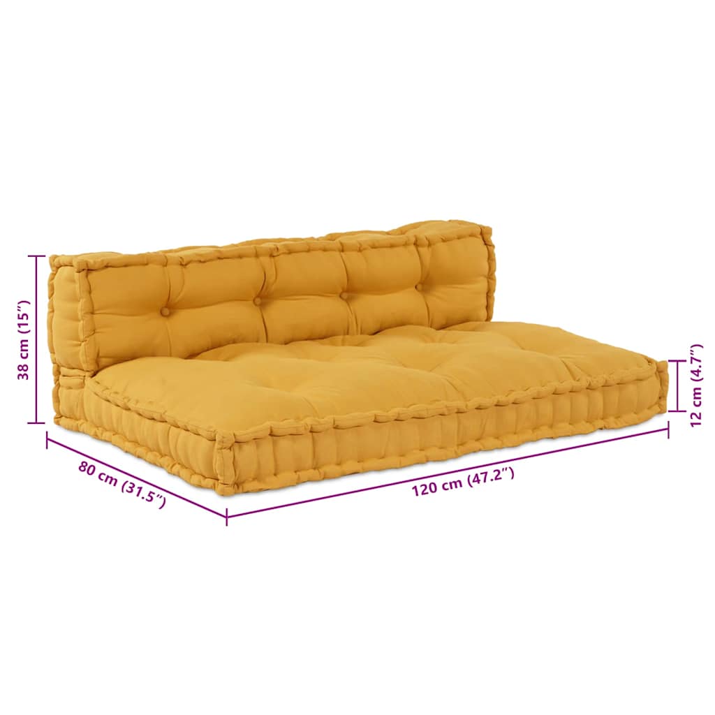 Palettensofa-Auflage Mehrfarbig Stoff Patchwork