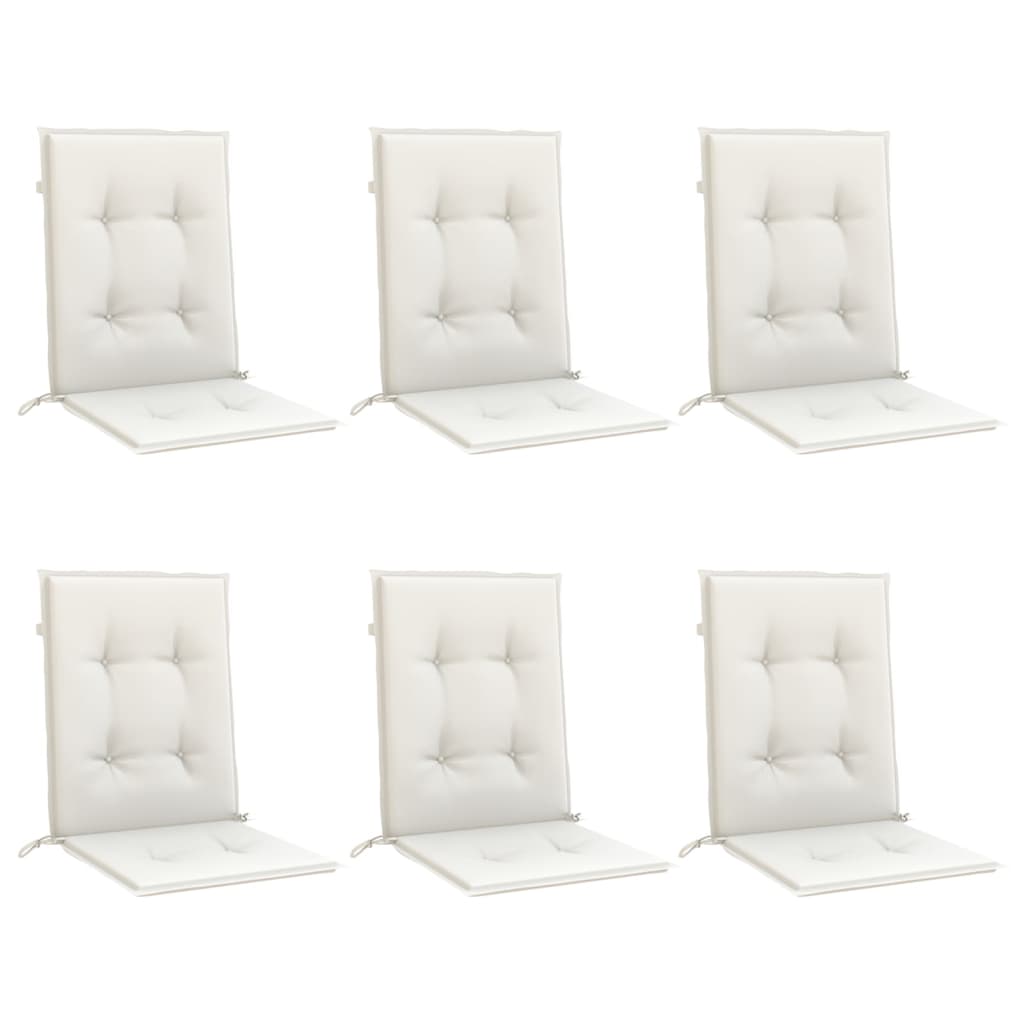Niedriglehner-Auflagen 2 Stk Melange Anthrazit 100x50x7cm Stoff