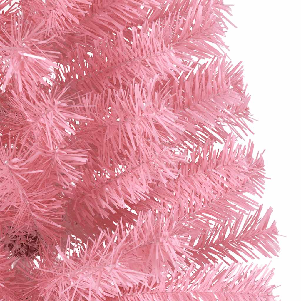 Künstlicher Halb-Weihnachtsbaum mit Ständer Grün 150 cm PVC
