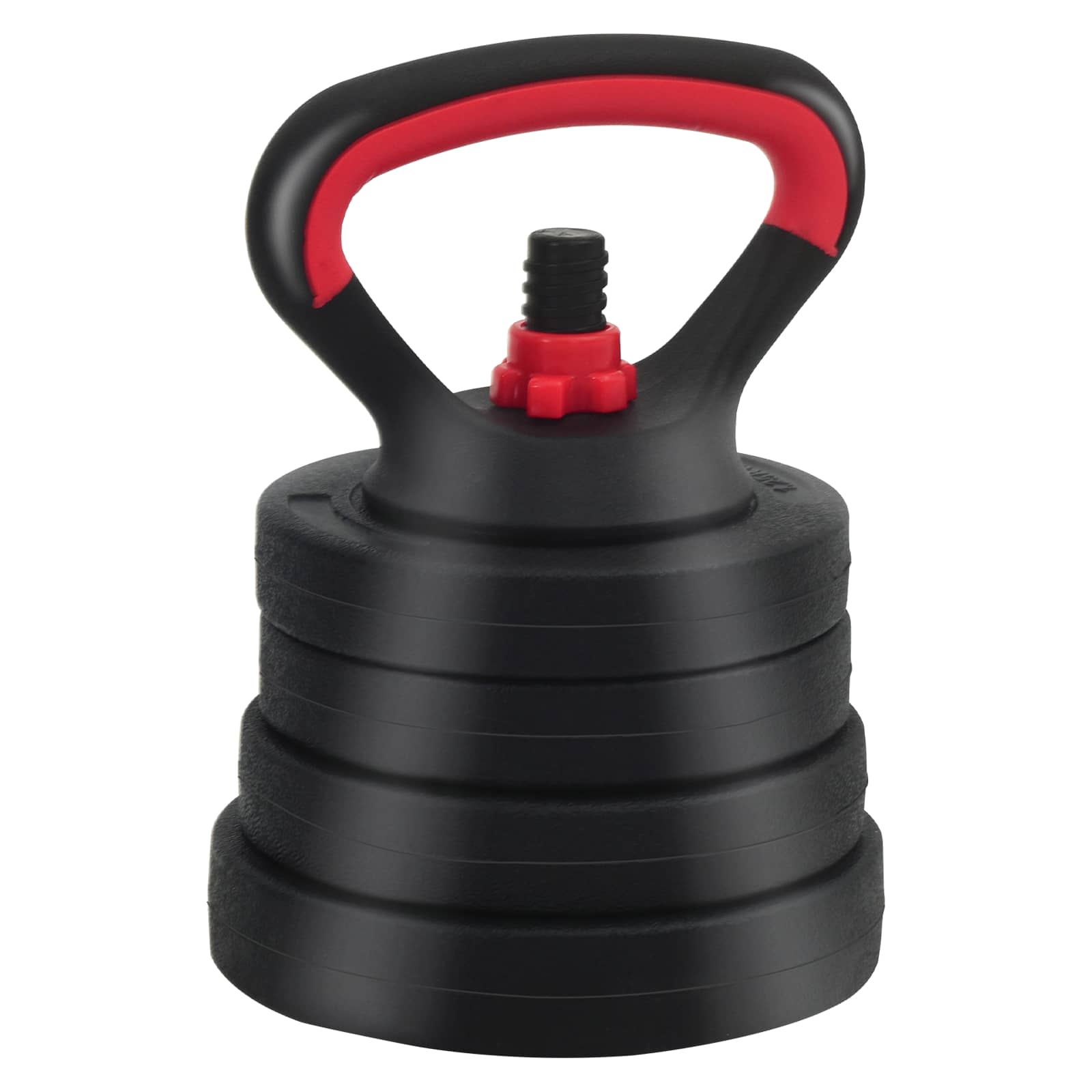 2-in-1 Hantelset 30kg Schwarz und Rot Zement und Eisensand