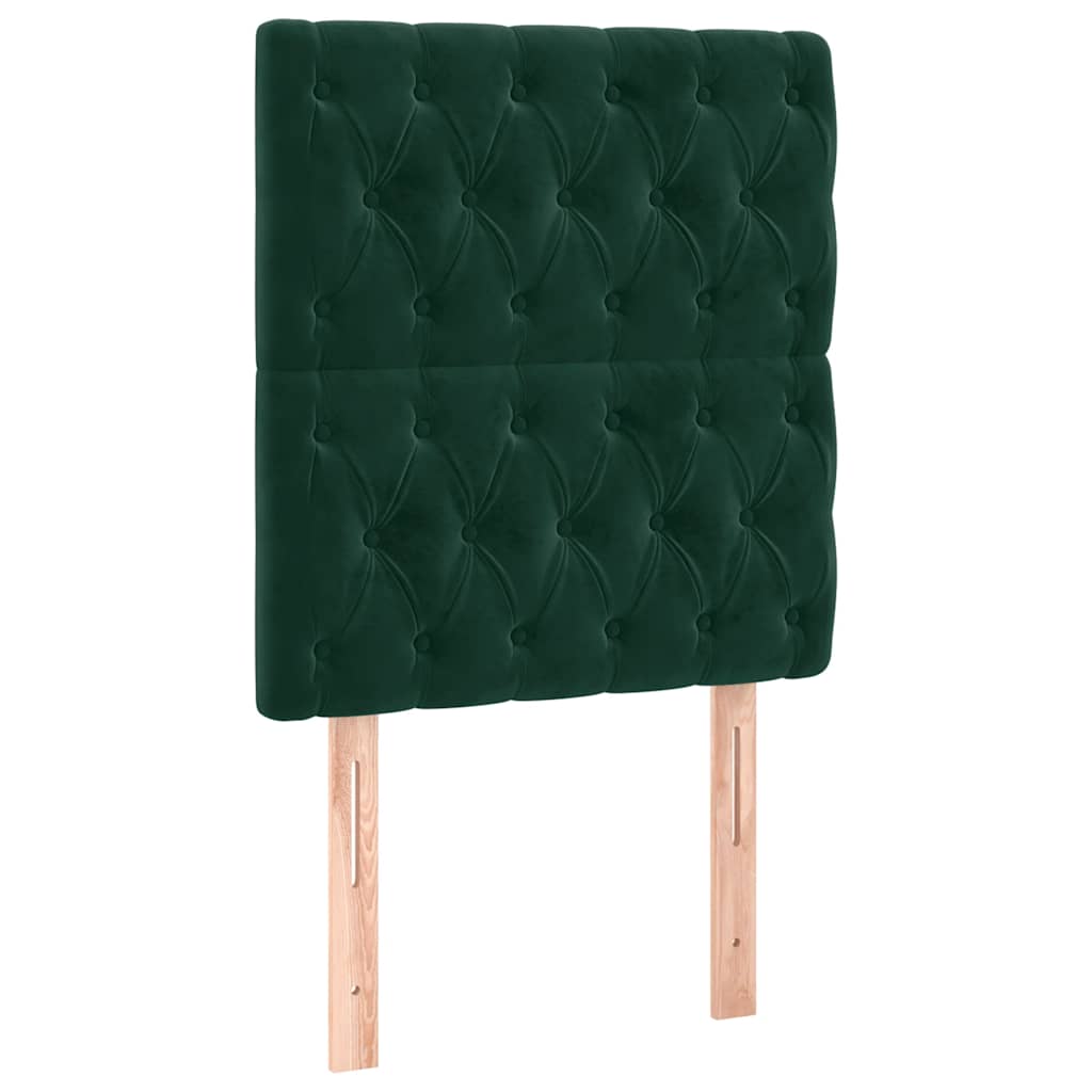 Kopfteil Hellgrau 80x7x118/128 cm Samt