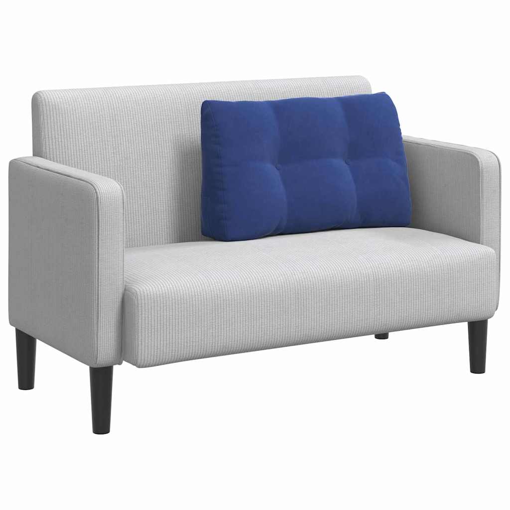 Rückenkissen Blau 45 x 24 x 50 cm Samt