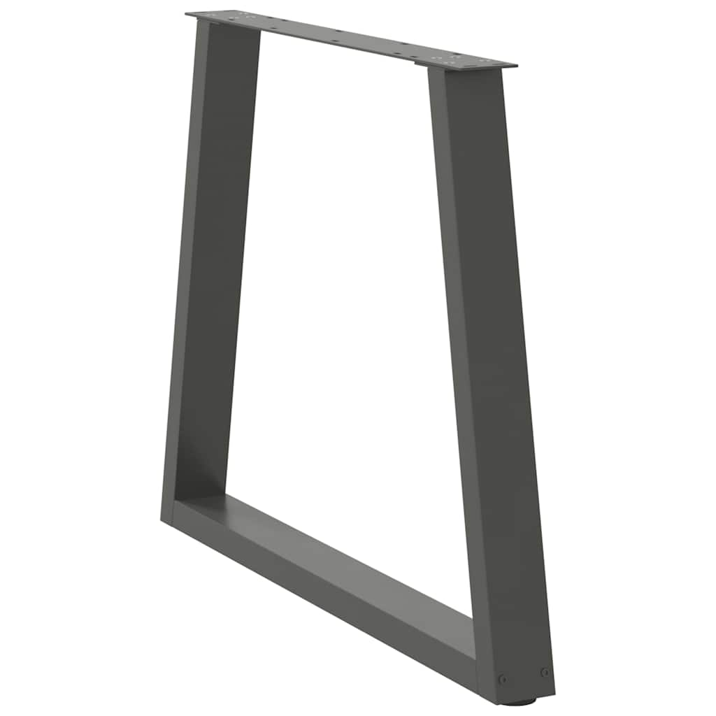 Couchtischbeine V-Form 2 Stück Schwarz 30x(30-31,3) cm Stahl