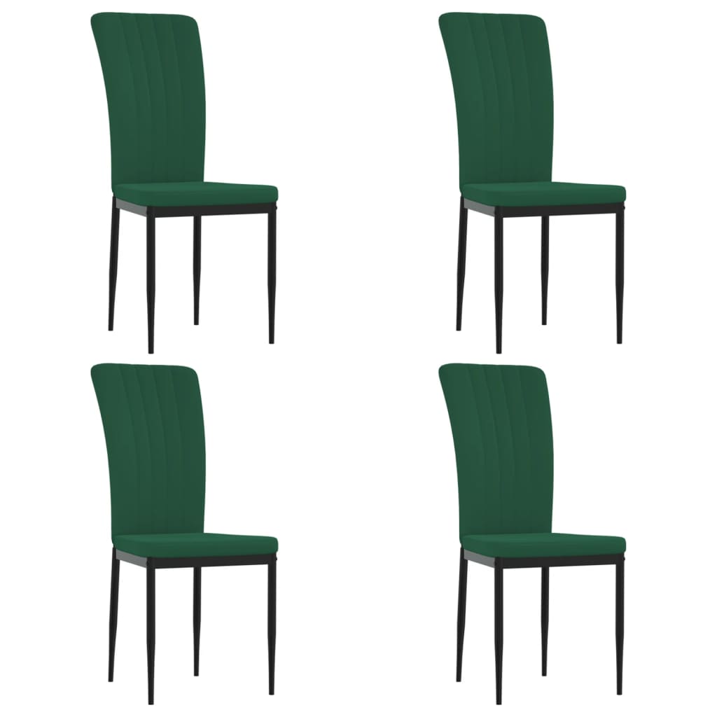 Esszimmerstühle 2 Stk. Dunkelgrau Samt