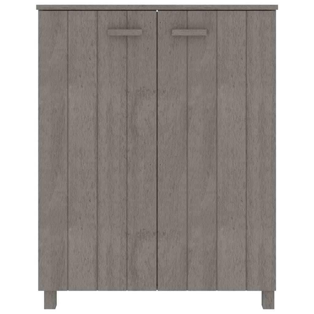 Schuhschrank HAMAR Honigbraun 85x40x108 cm Massivholz Kiefer
