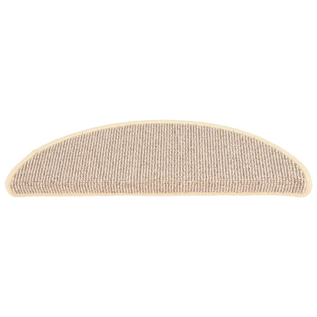 Stufenmatten 15 Stk. 56x17x3 cm Grau Halbrund