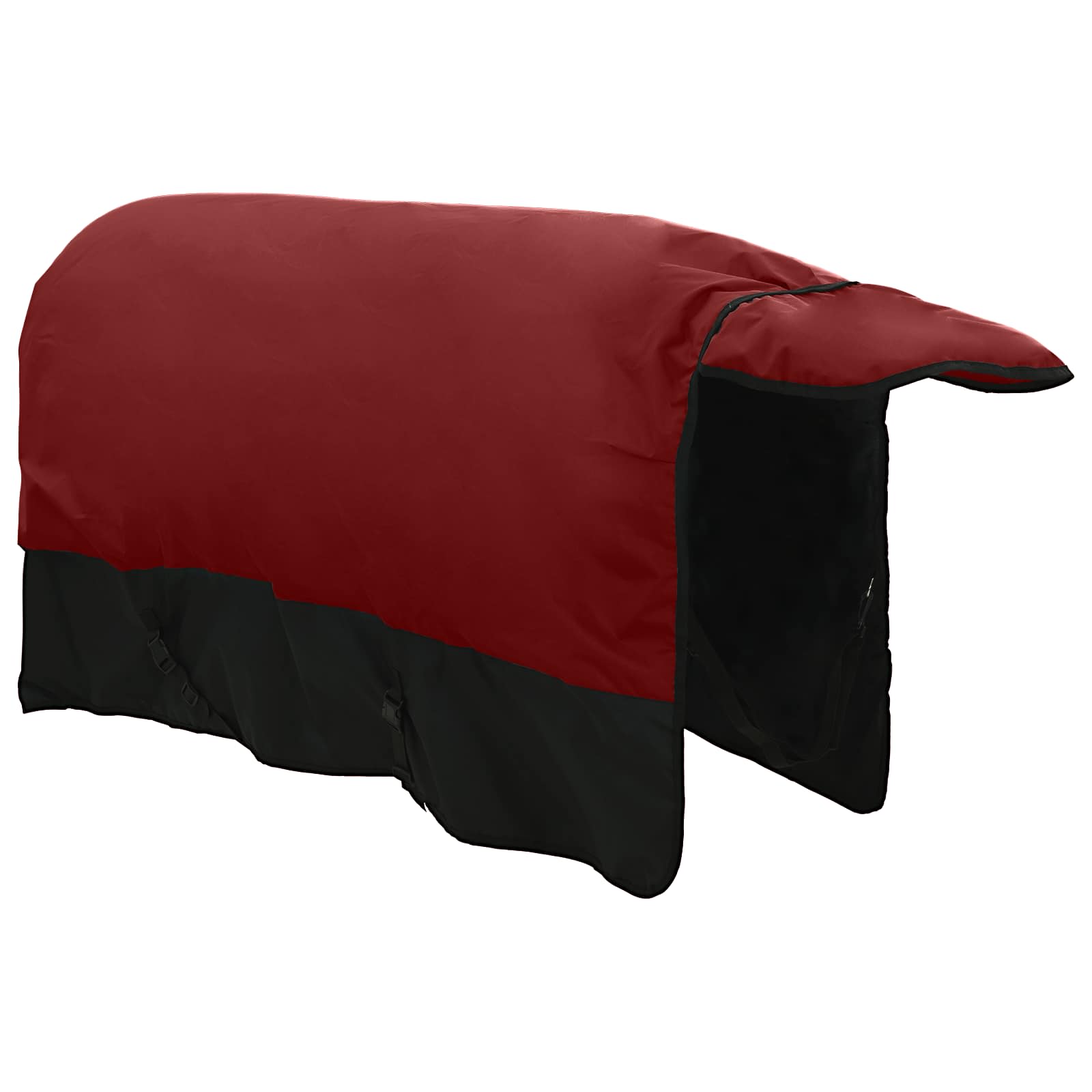 Pferdedecke Dunkelgrün und Schwarz 75 cm Polyester
