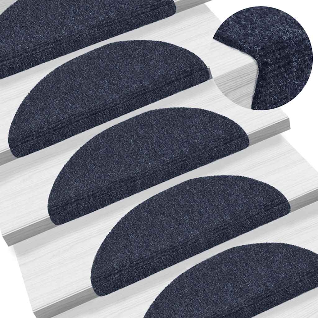 Stufenmatten Selbstklebend 15 Stk. 56x17x3 cm Hellbraun Halbrund