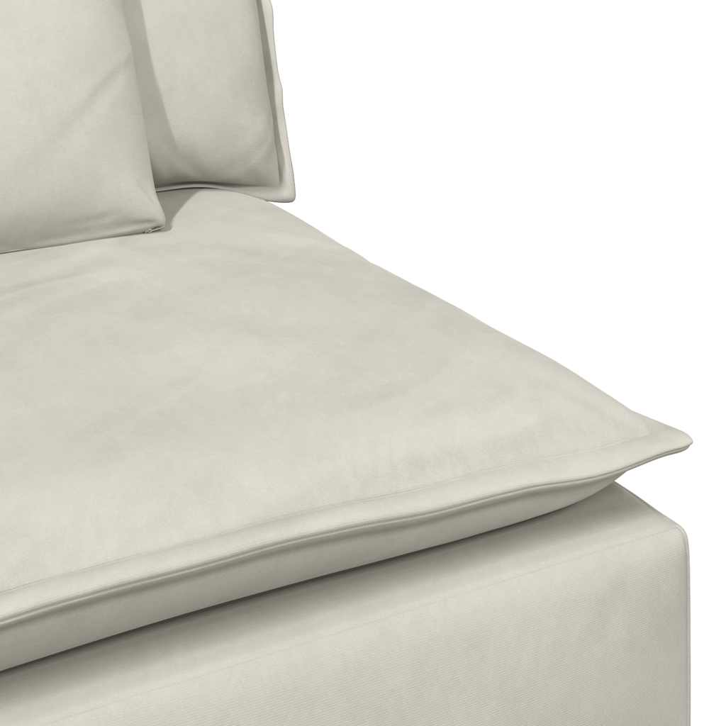 Modulares Sofa mit Kissen Blau