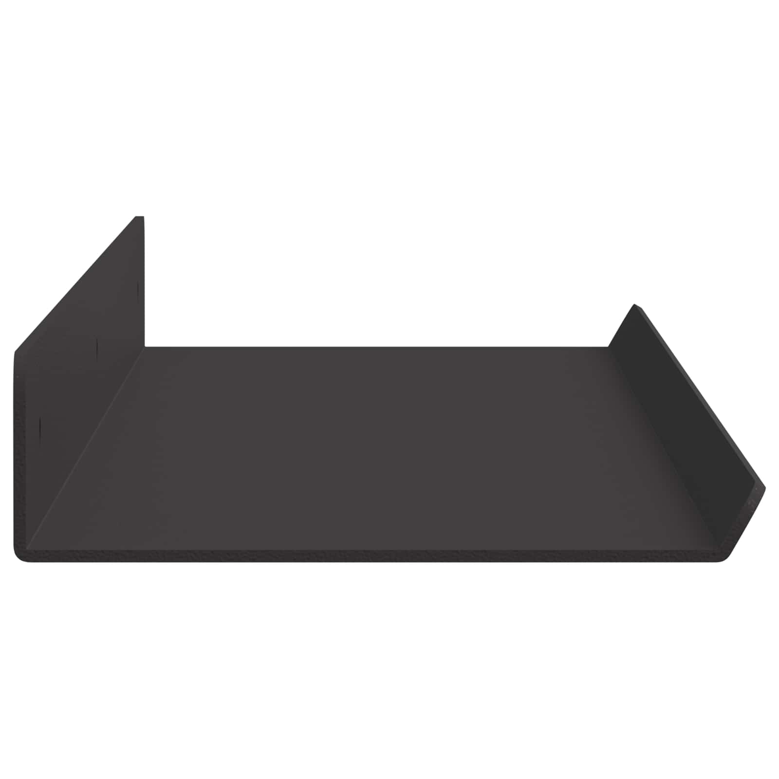 Schwebendes Regal 3 pcs Schwarz 40 x 9 x 2,5 cm Stahl