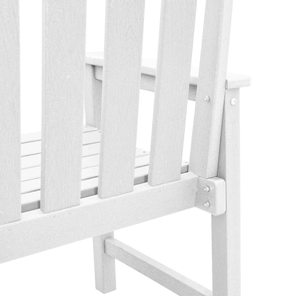 Gartenbank Weiß 120 x 59 x 88 cm HDPE