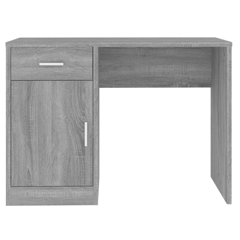 Schreibtisch mit Schublade und Schrank Eiche 100x40x73 cm
