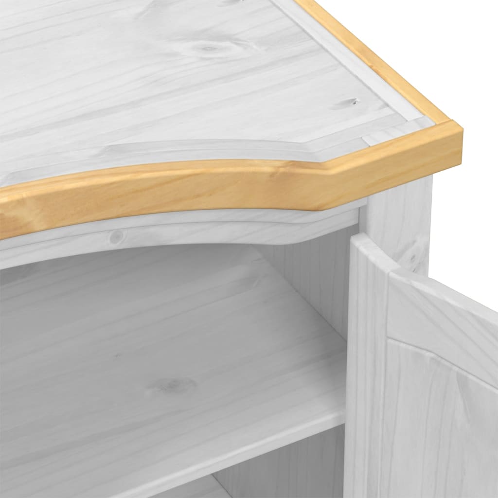 Kleiderschrank Corona 151,5x52x186 cm Massivholz Kiefer