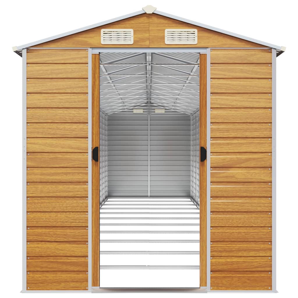 Gerätehaus Grün 191x130x198 cm Verzinkter Stahl