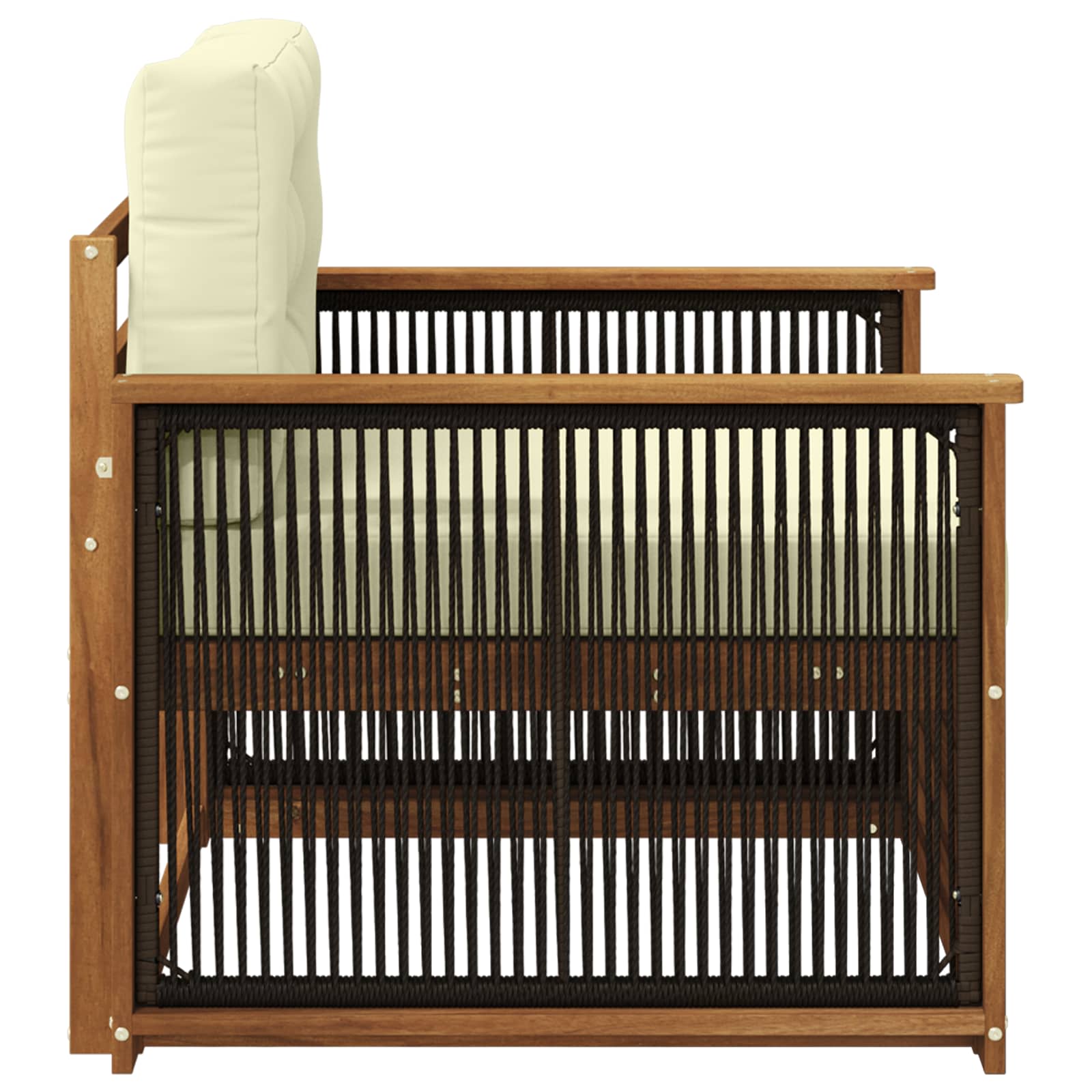 2 Stück Outdoor-Sofa Natur