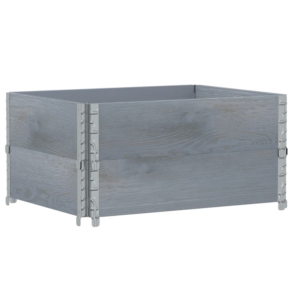Pflanzkasten Grau 150x100 cm Massivholz Kiefer