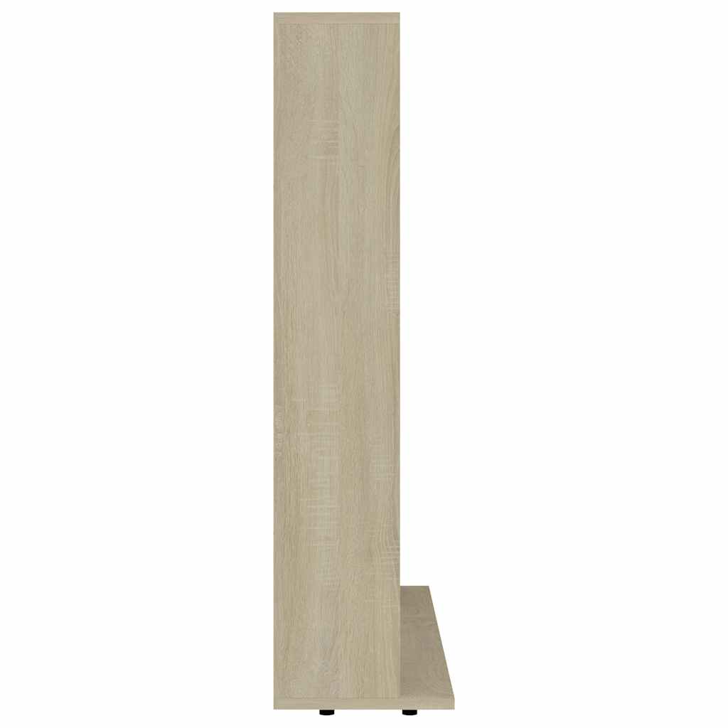 CD Regal Schwarz Eichen-Optik 101 x 23 x 177,5 cm Holzwerkstoff